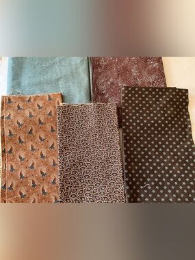 Quilting Sewing Craft Material Moda Fabrics Marcus #4029 Green Brown Teal Cotton